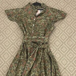 Victorian Dunn Belted Palmetto Dress